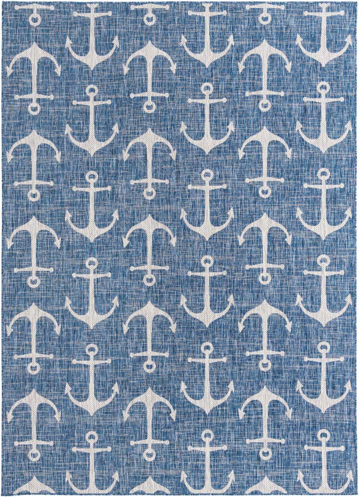 7' 10 x 11' Easy-Clean Coastal Indoor / Outdoor Rug