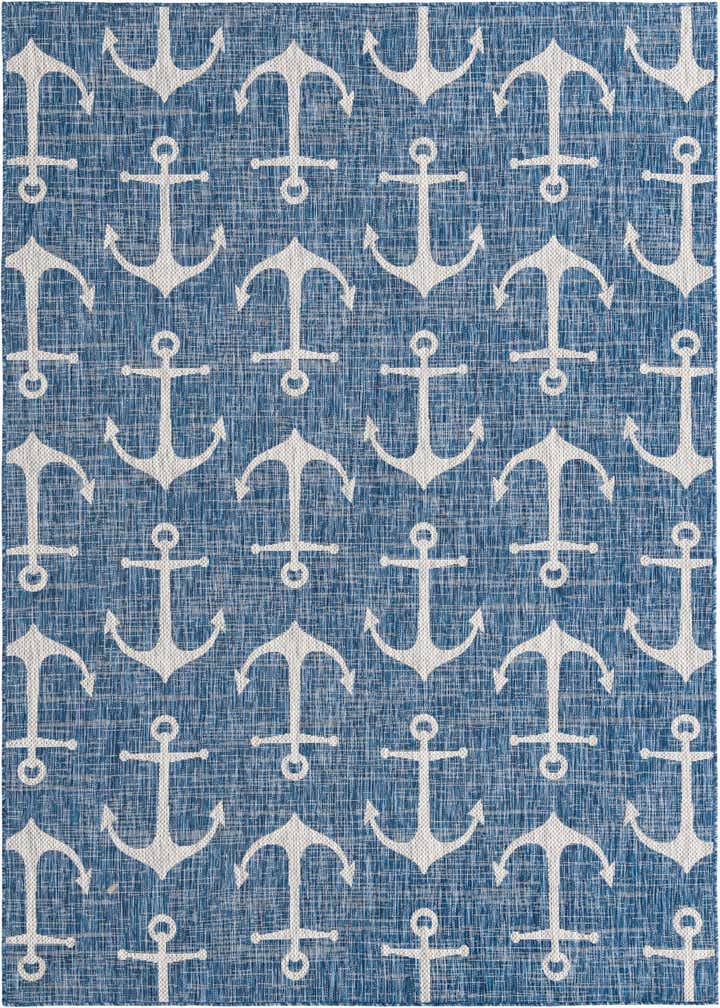 7' x 10' Easy-Clean Coastal Indoor / Outdoor Rug