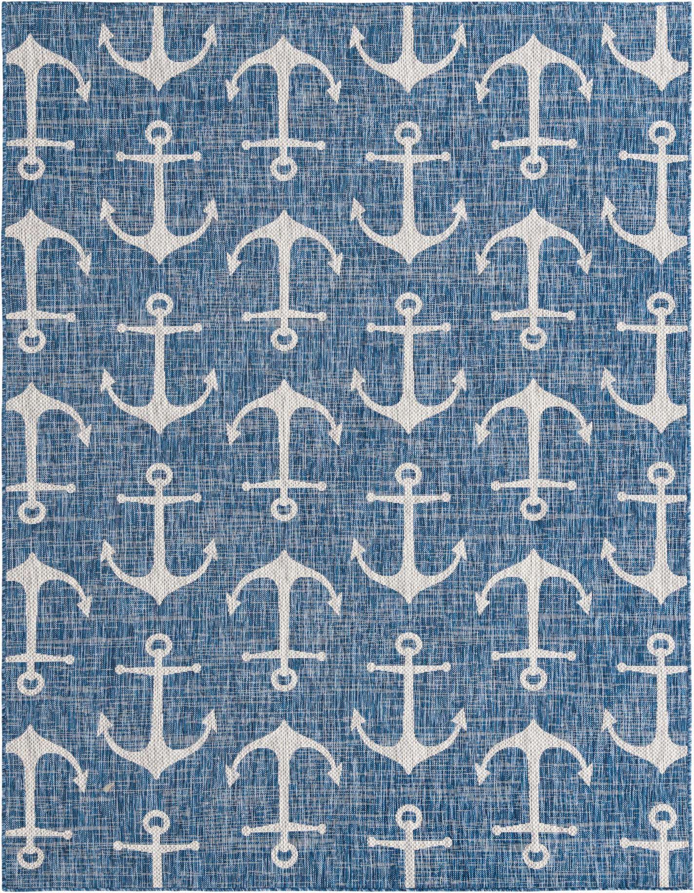 7' x 10' Easy-Clean Coastal Indoor / Outdoor Rug
