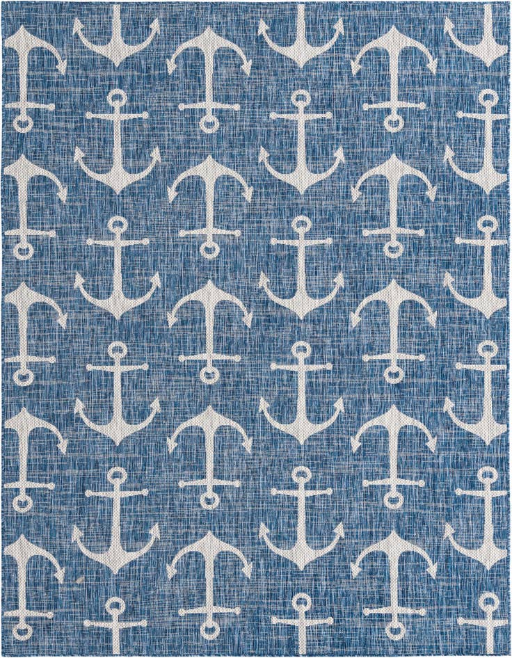Detail image of 7' x 10' Easy-Clean Coastal Indoor / Outdoor Rug