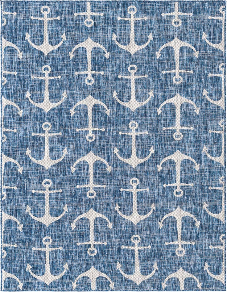 Detail image of 6' x 9' Easy-Clean Coastal Indoor / Outdoor Rug
