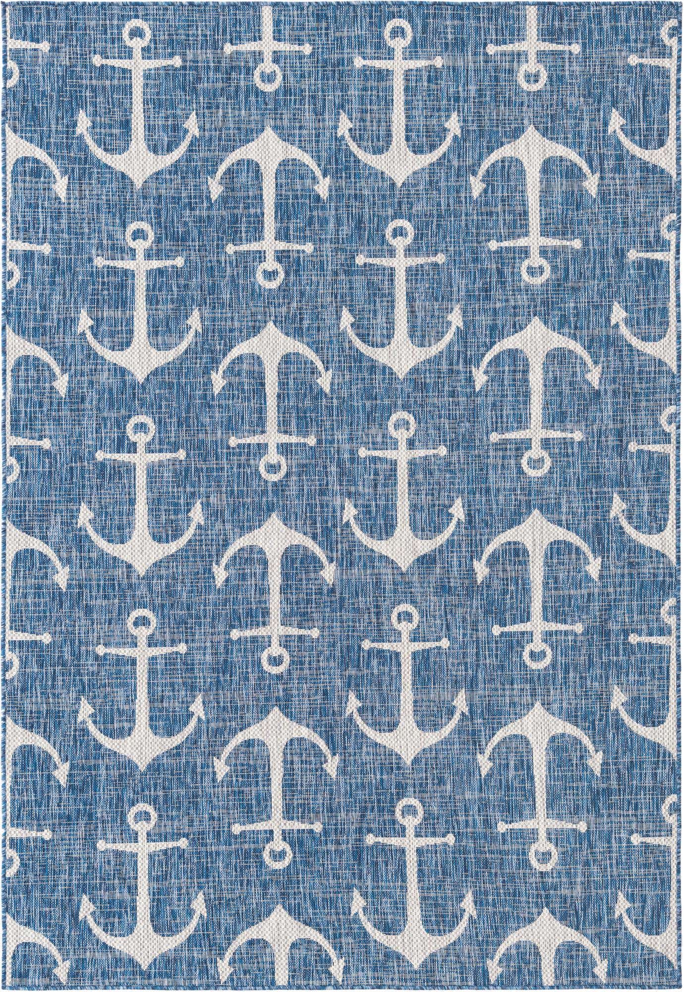 6' x 9' Easy-Clean Coastal Indoor / Outdoor Rug