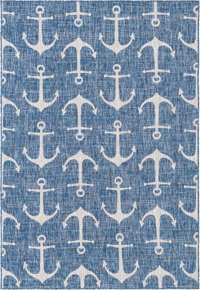 6' x 9' Easy-Clean Coastal Indoor / Outdoor Rug