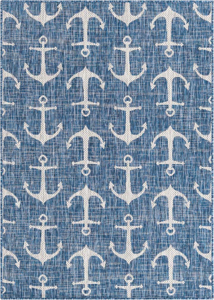 4' x 6' Easy-Clean Coastal Indoor / Outdoor Rug