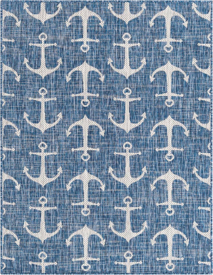Detail image of 4' x 6' Easy-Clean Coastal Indoor / Outdoor Rug