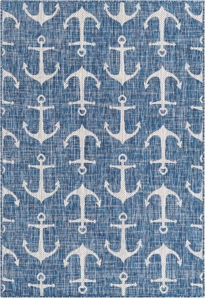 4' x 6' Easy-Clean Coastal Indoor / Outdoor Rug