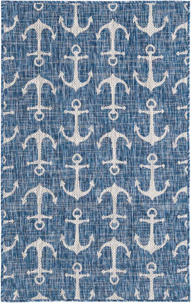 3' x 5' 3 Easy-Clean Coastal Indoor / Outdoor Rug