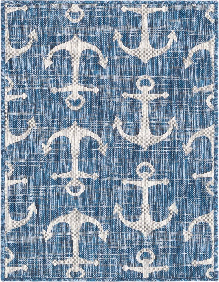Detail image of 2' x 3' Easy-Clean Coastal Indoor / Outdoor Rug
