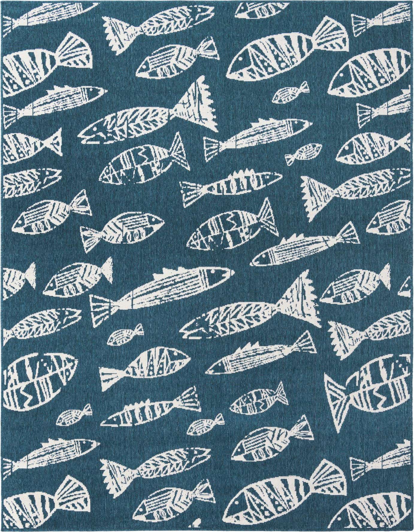 6' x 9' Easy-Clean Coastal Indoor / Outdoor Rug