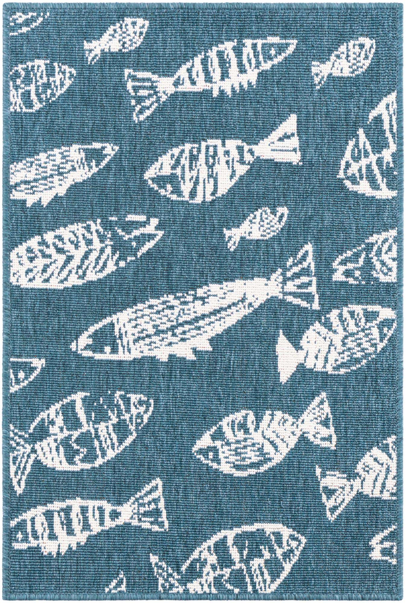 2' x 3' Easy-Clean Coastal Indoor / Outdoor Rug