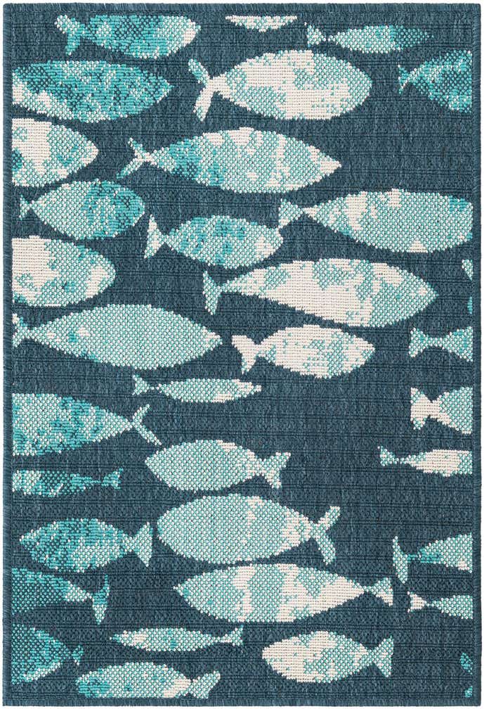 2' x 3' Easy-Clean Coastal Indoor / Outdoor Rug