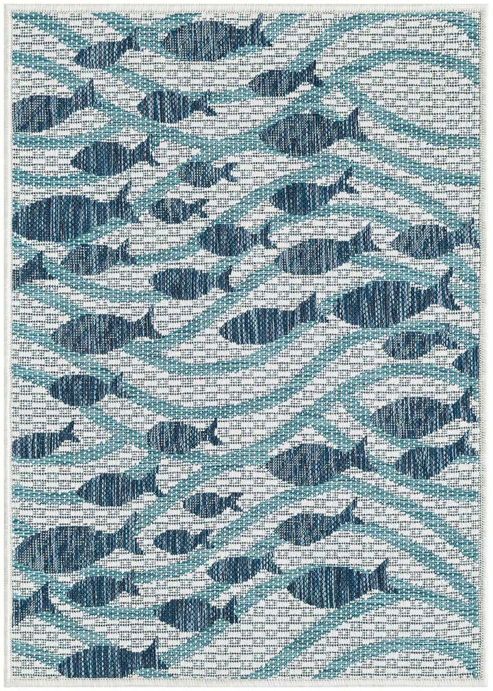 2' x 3' 1 Easy-Clean Coastal Indoor / Outdoor Rug