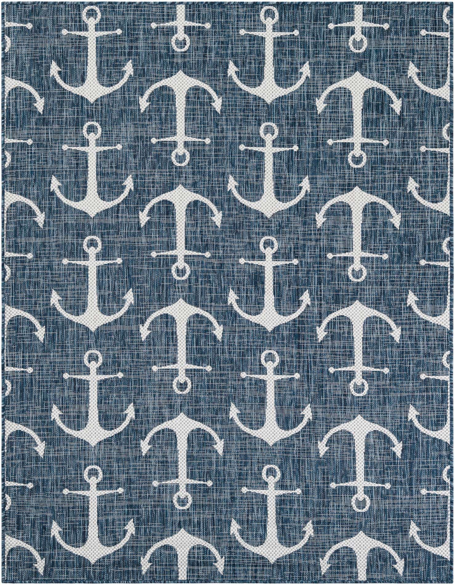 5' 3 x 7' Easy-Clean Coastal Indoor / Outdoor Rug