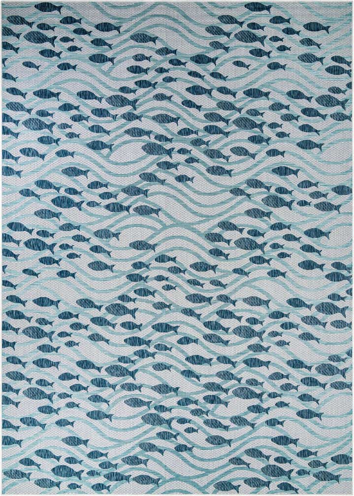 10' x 14' Easy-Clean Coastal Indoor / Outdoor Rug