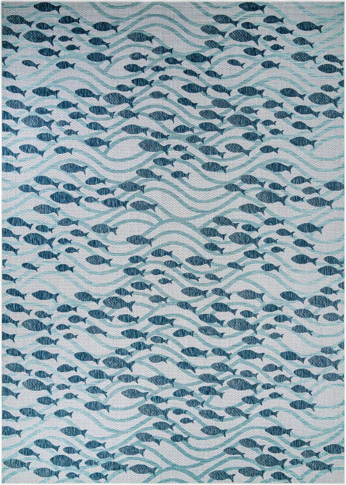 Detail image of 10' x 14' Easy-Clean Coastal Indoor / Outdoor Rug