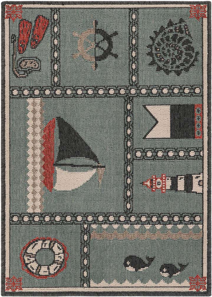 2' x 3' Easy-Clean Coastal Indoor / Outdoor Rug