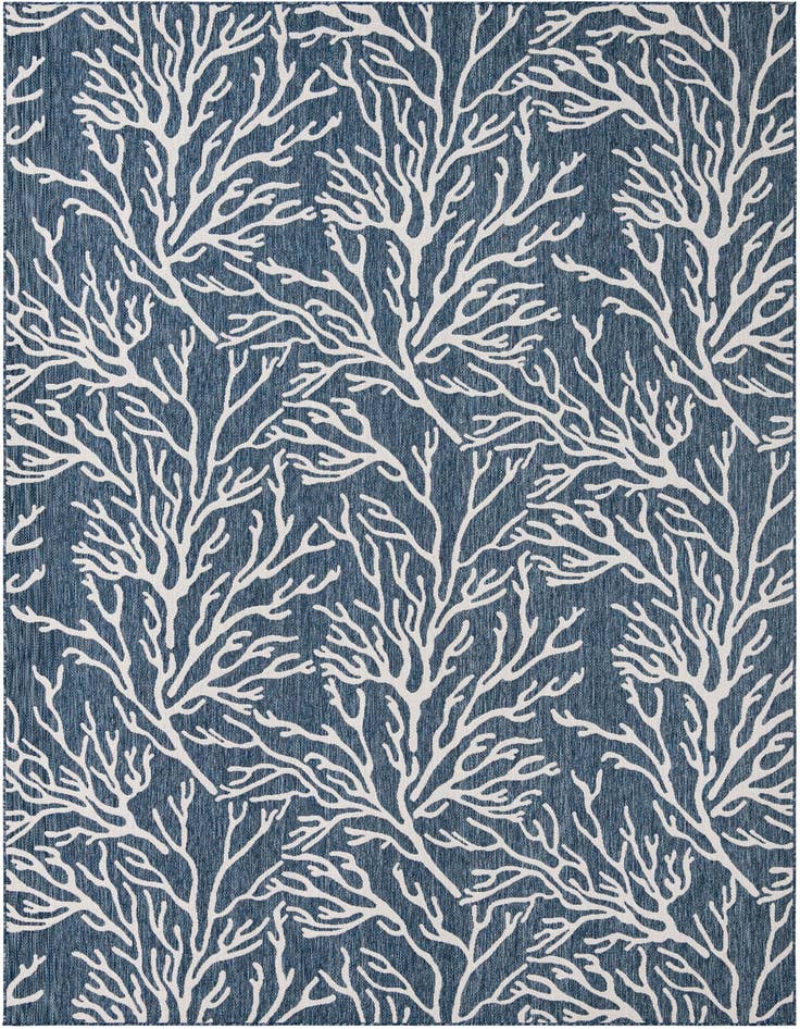 Detail image of 10' x 14' Easy-Clean Coastal Indoor / Outdoor Rug