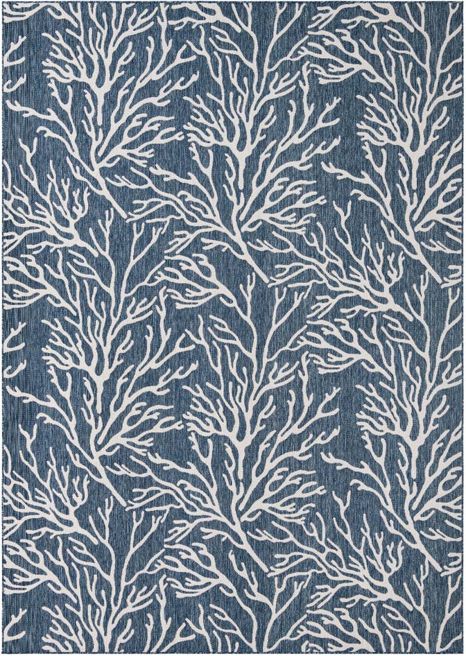 Detail image of 10' x 14' Easy-Clean Coastal Indoor / Outdoor Rug