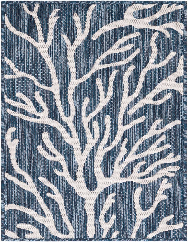 Detail image of 2' x 3' Easy-Clean Coastal Indoor / Outdoor Rug