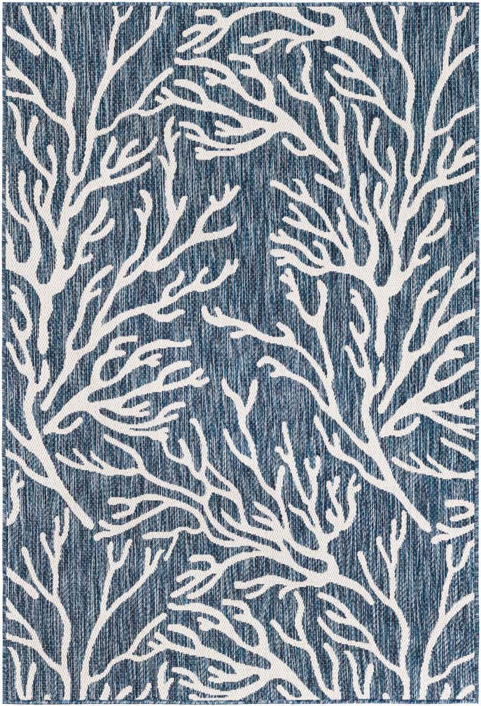 4' x 6' Easy-Clean Coastal Indoor / Outdoor Rug