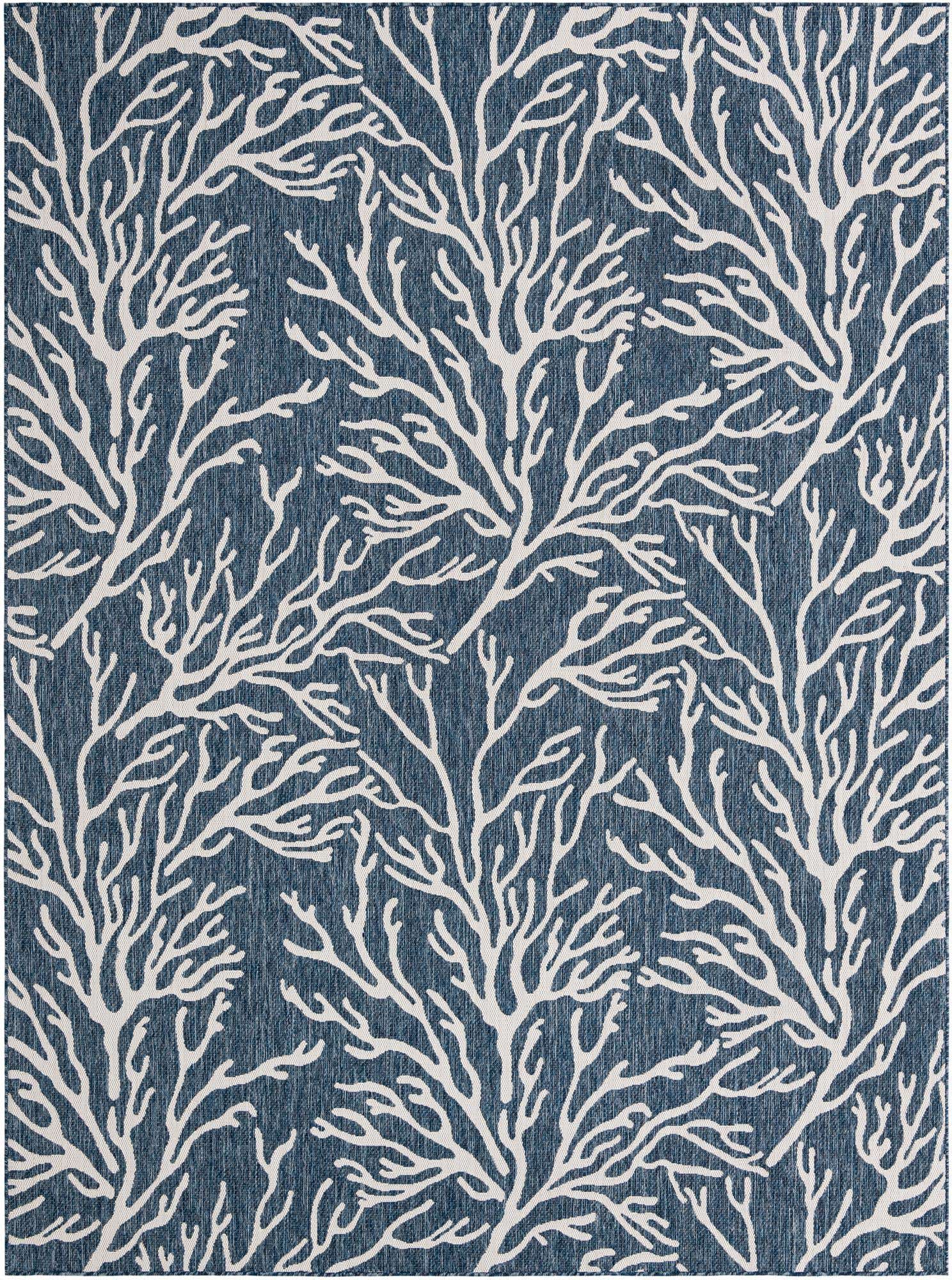 9' x 12' Easy-Clean Coastal Indoor / Outdoor Rug