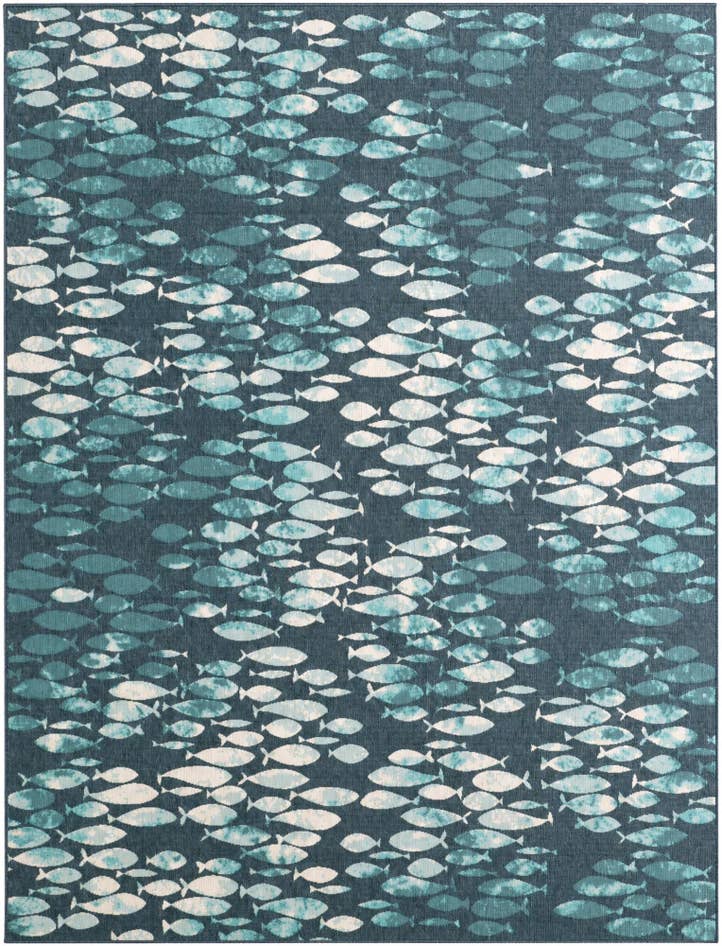 Detailfoto van 305cm x 400cm Makkelijk schoon te maken Coastal Binnen / buiten Vloerkleed