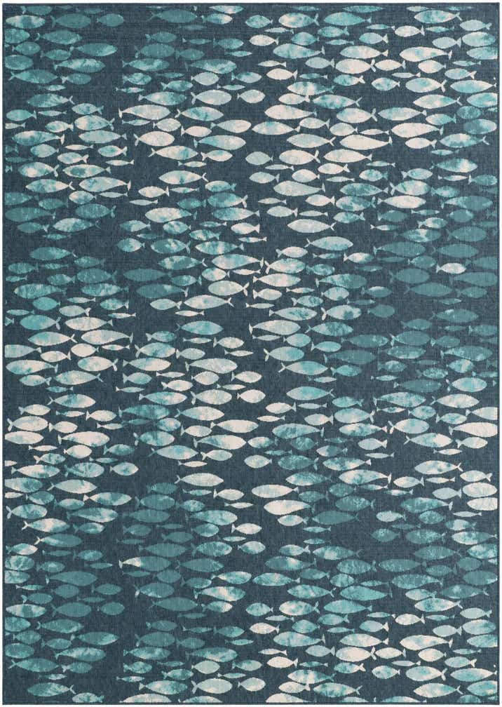 305cm x 430cm Leicht zu reinigen Coastal Innen- / Außenbereich Teppich