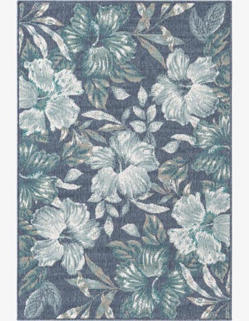 4' x 6' Easy-Clean Coastal Indoor / Outdoor Rug