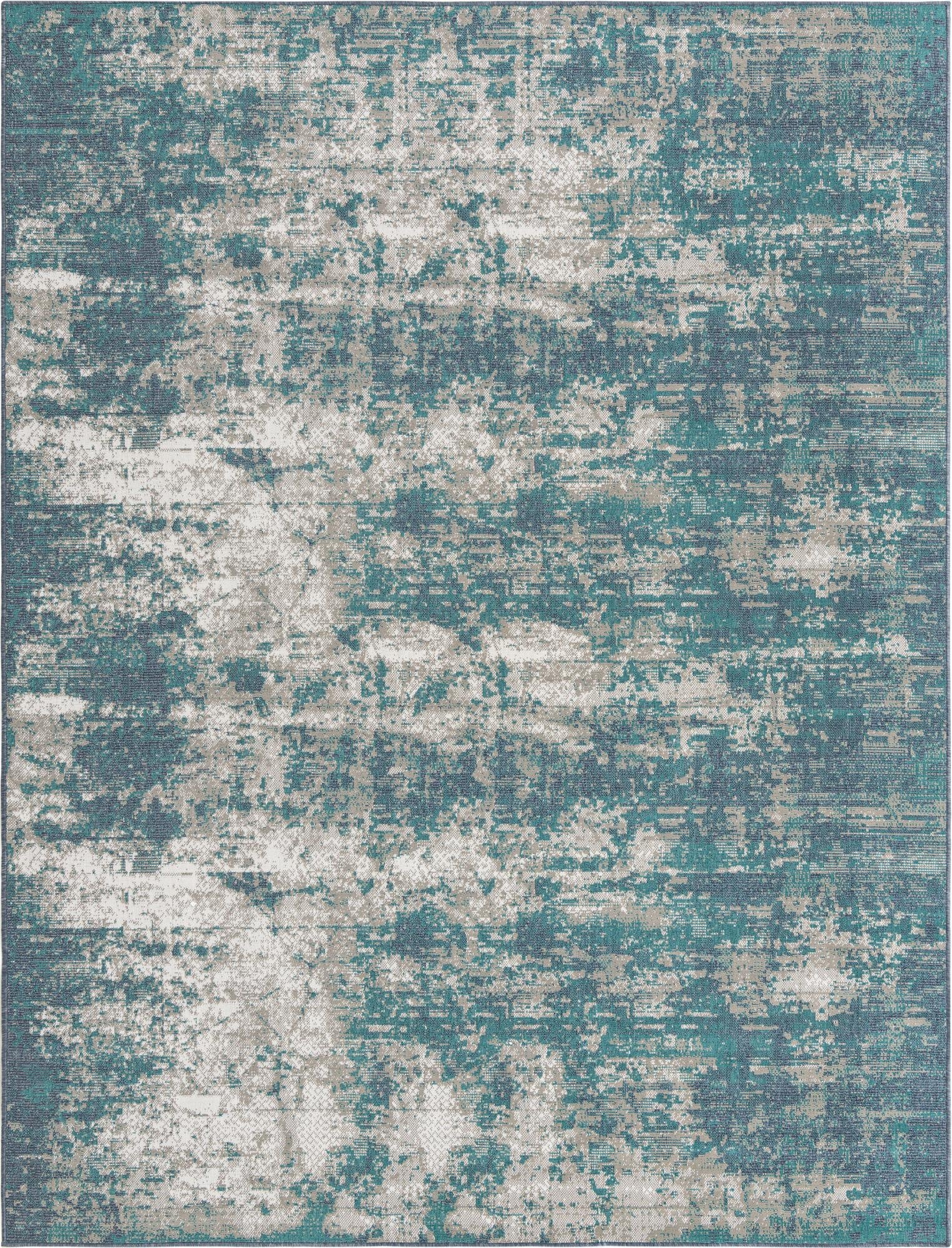 9' x 12'  Washable Coastal Indoor / Outdoor Rug