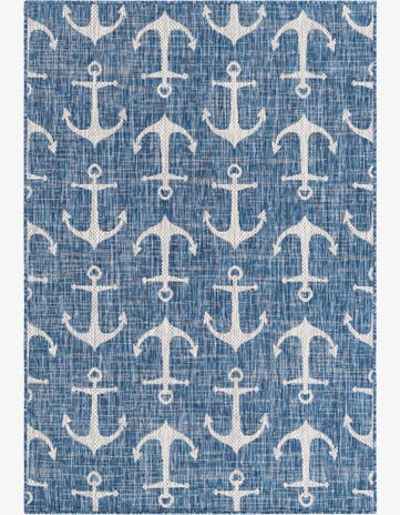 4' x 6' Easy-Clean Coastal Indoor / Outdoor Rug