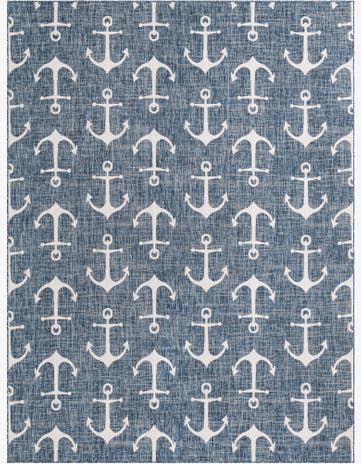 9' x 12' Easy-Clean Coastal Indoor / Outdoor Rug