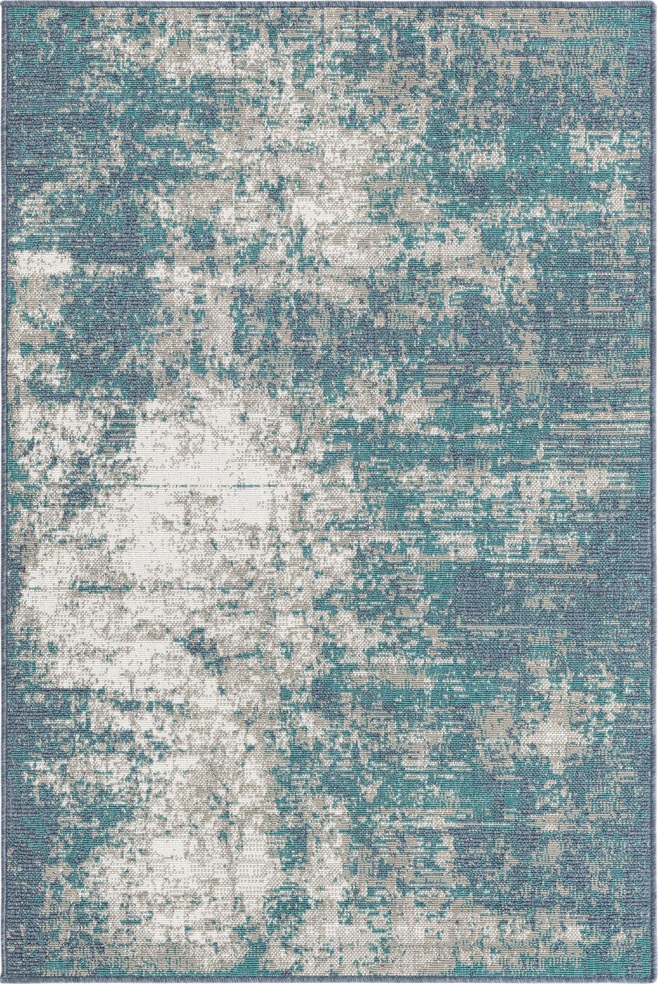 4' x 6'  Washable Coastal Indoor / Outdoor Rug