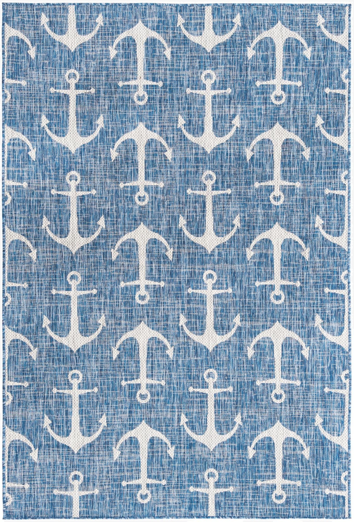 5' 3 x 8'  Washable Coastal Indoor / Outdoor Rug
