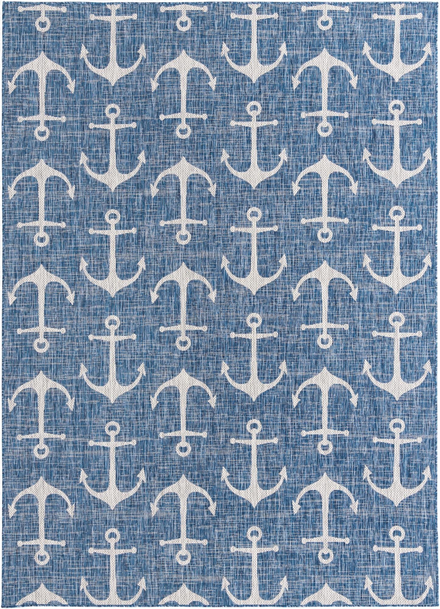 7' 10 x 11'  Washable Coastal Indoor / Outdoor Rug
