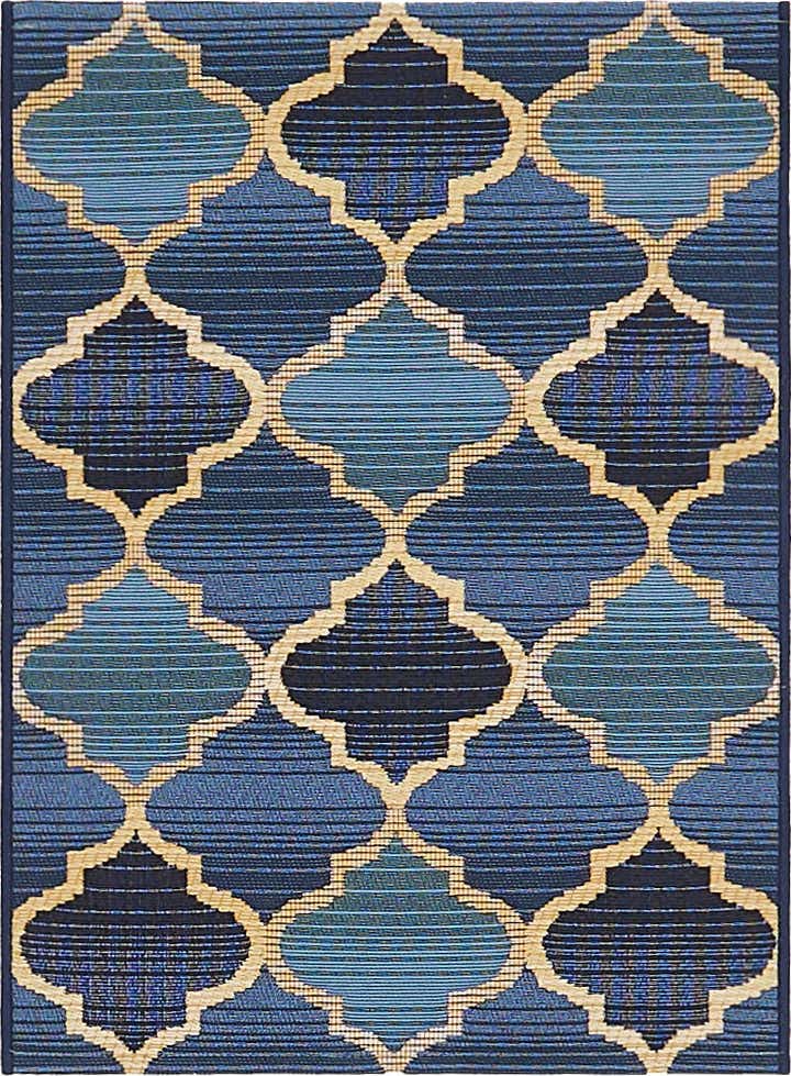 2' 2 x 3' Easy-Clean Lattice Indoor / Outdoor Rug