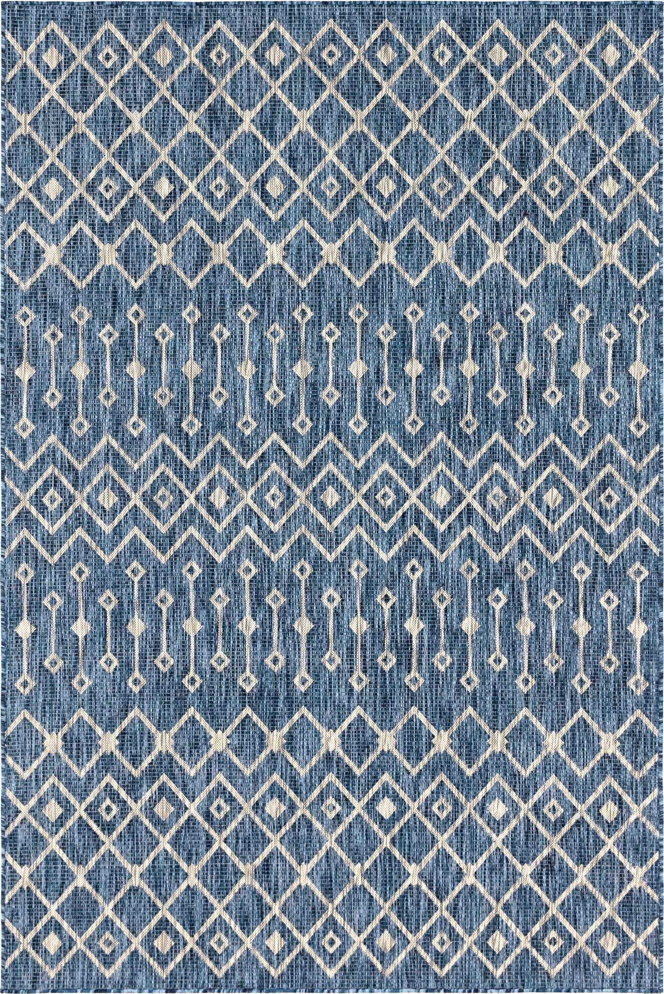 6' x 9' Easy-Clean Lattice Indoor / Outdoor Rug