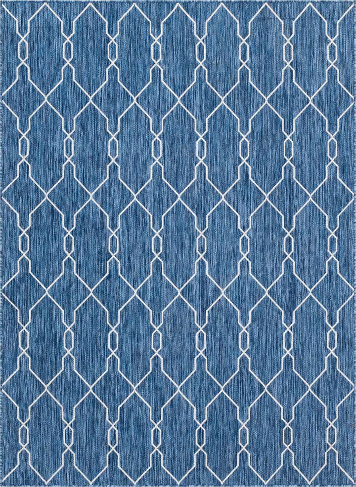 7' x 10' Easy-Clean Lattice Indoor / Outdoor Rug