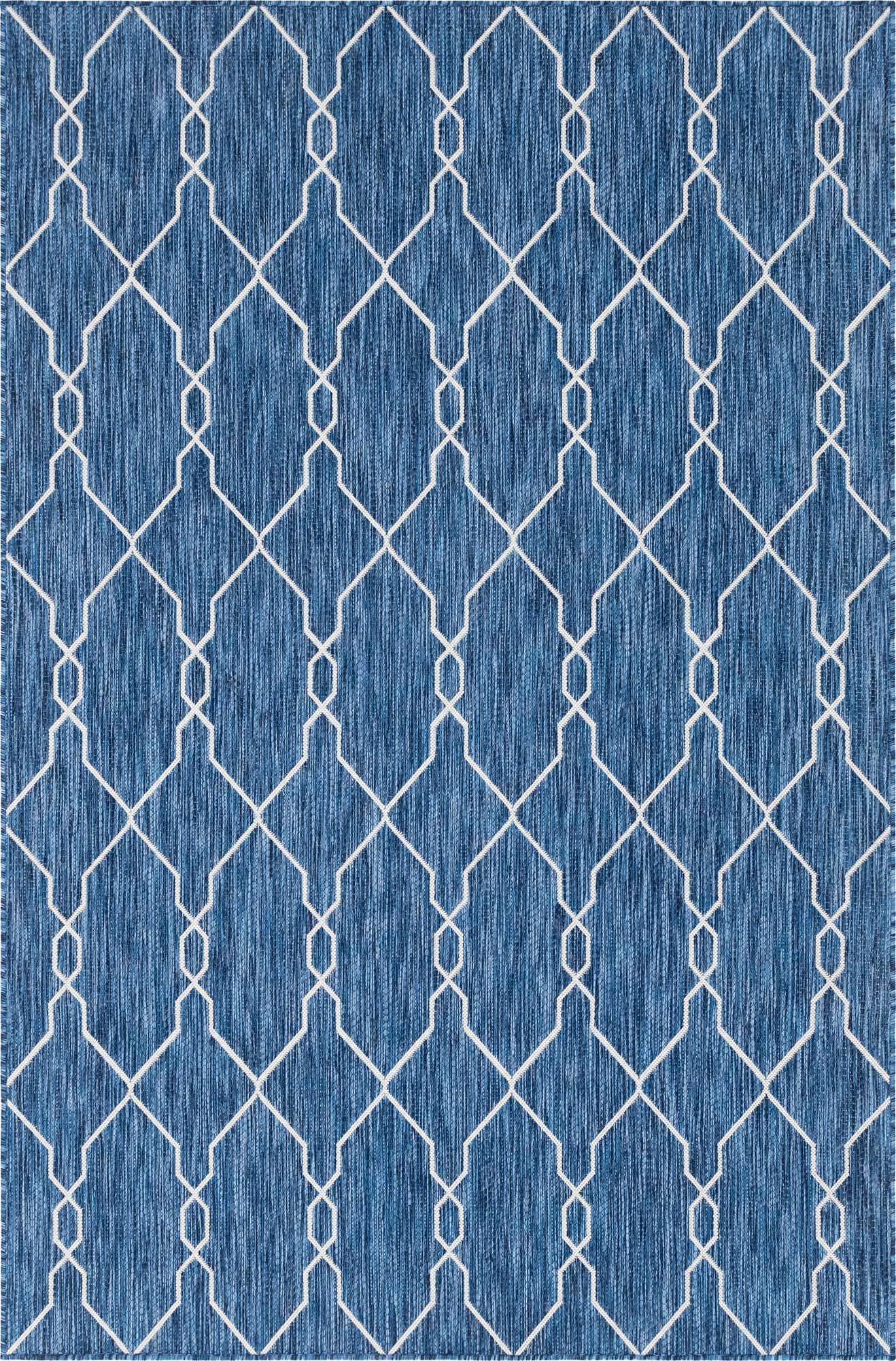 6' x 9' Easy-Clean Lattice Indoor / Outdoor Rug