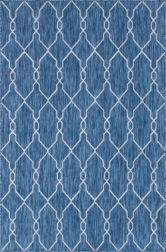 6' x 9' Easy-Clean Lattice Indoor / Outdoor Rug