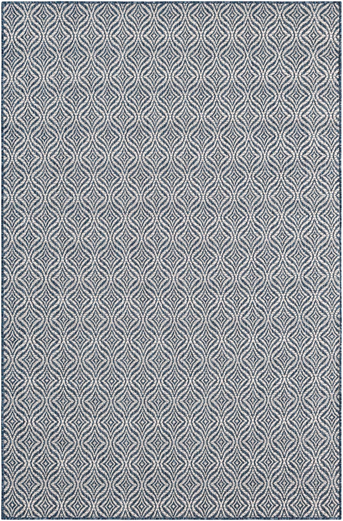 5' 3 x 8' Easy-Clean Lattice Indoor / Outdoor Rug