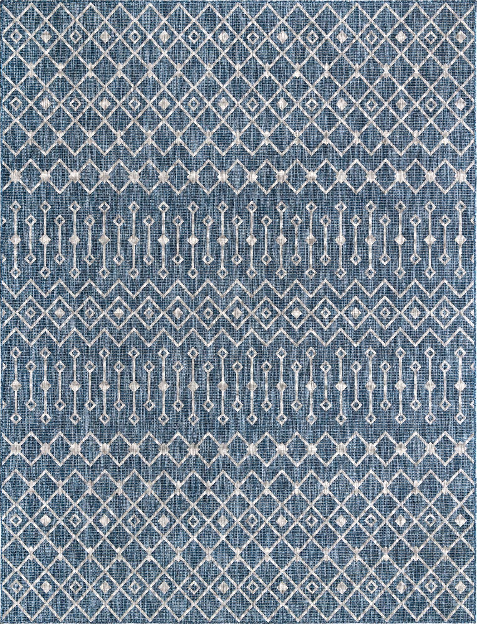 10' x 13' Easy-Clean Lattice Indoor / Outdoor Rug