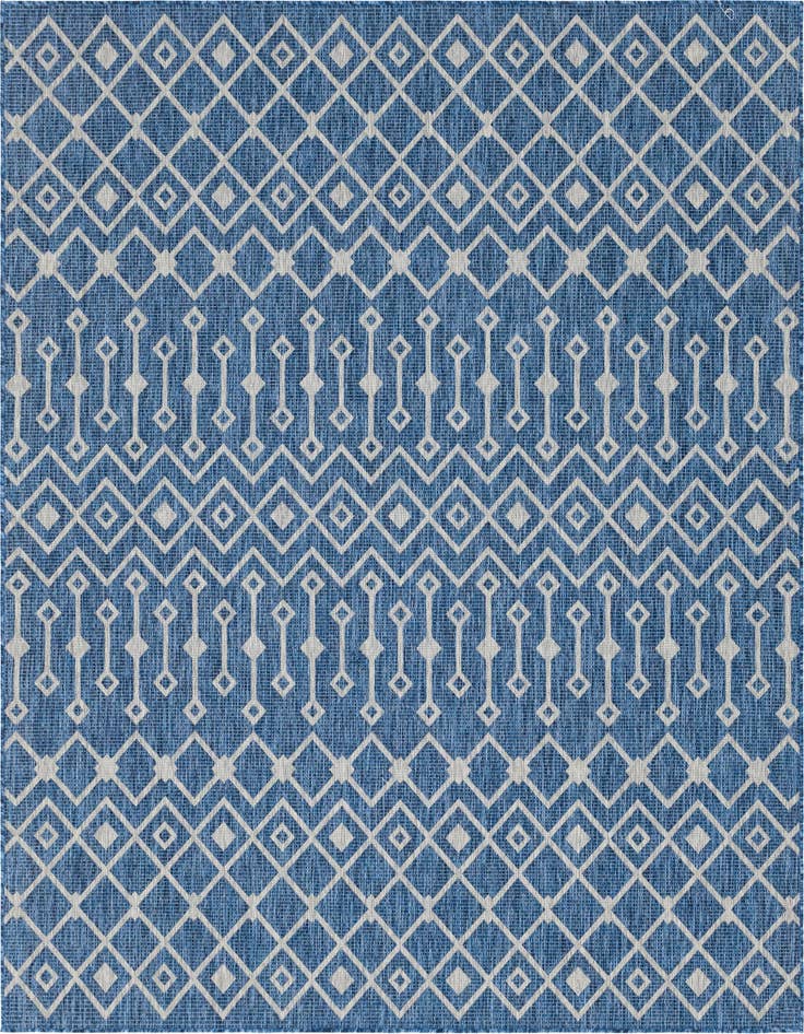 Detail image of 7' 10 x 10' Easy-Clean Lattice Indoor / Outdoor Rug
