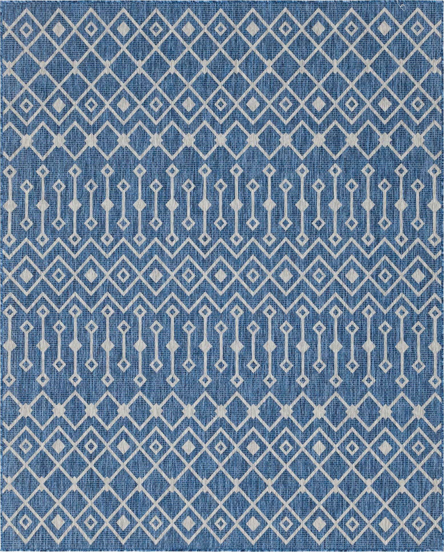 7' 10 x 10' Easy-Clean Lattice Indoor / Outdoor Rug