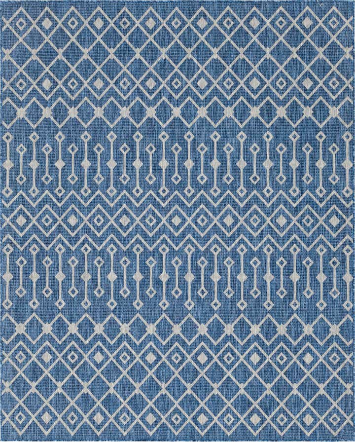7' 10 x 10' Easy-Clean Lattice Indoor / Outdoor Rug