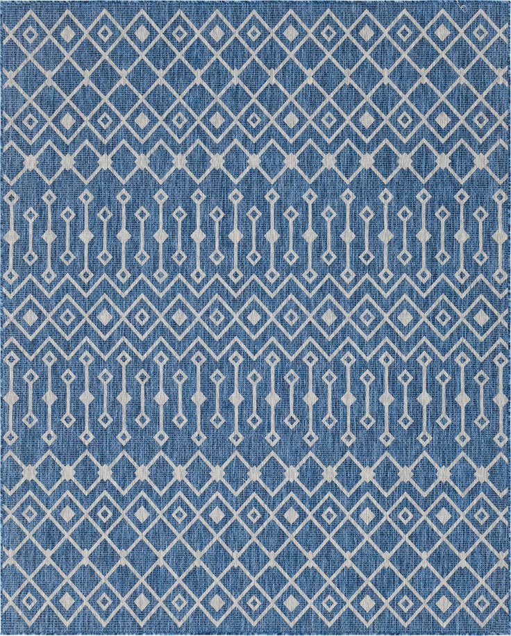 Detail image of 7' 10 x 10' Easy-Clean Lattice Indoor / Outdoor Rug