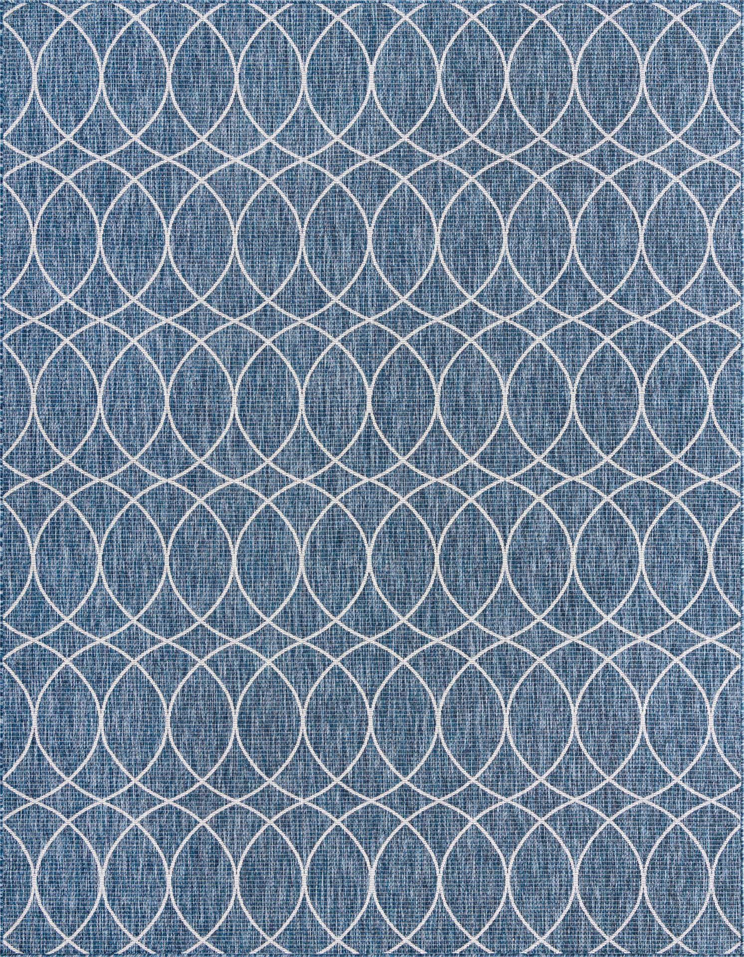 9' x 12' Easy-Clean Lattice Indoor / Outdoor Rug