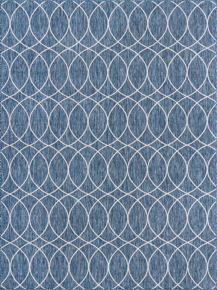 9' x 12' Easy-Clean Lattice Indoor / Outdoor Rug