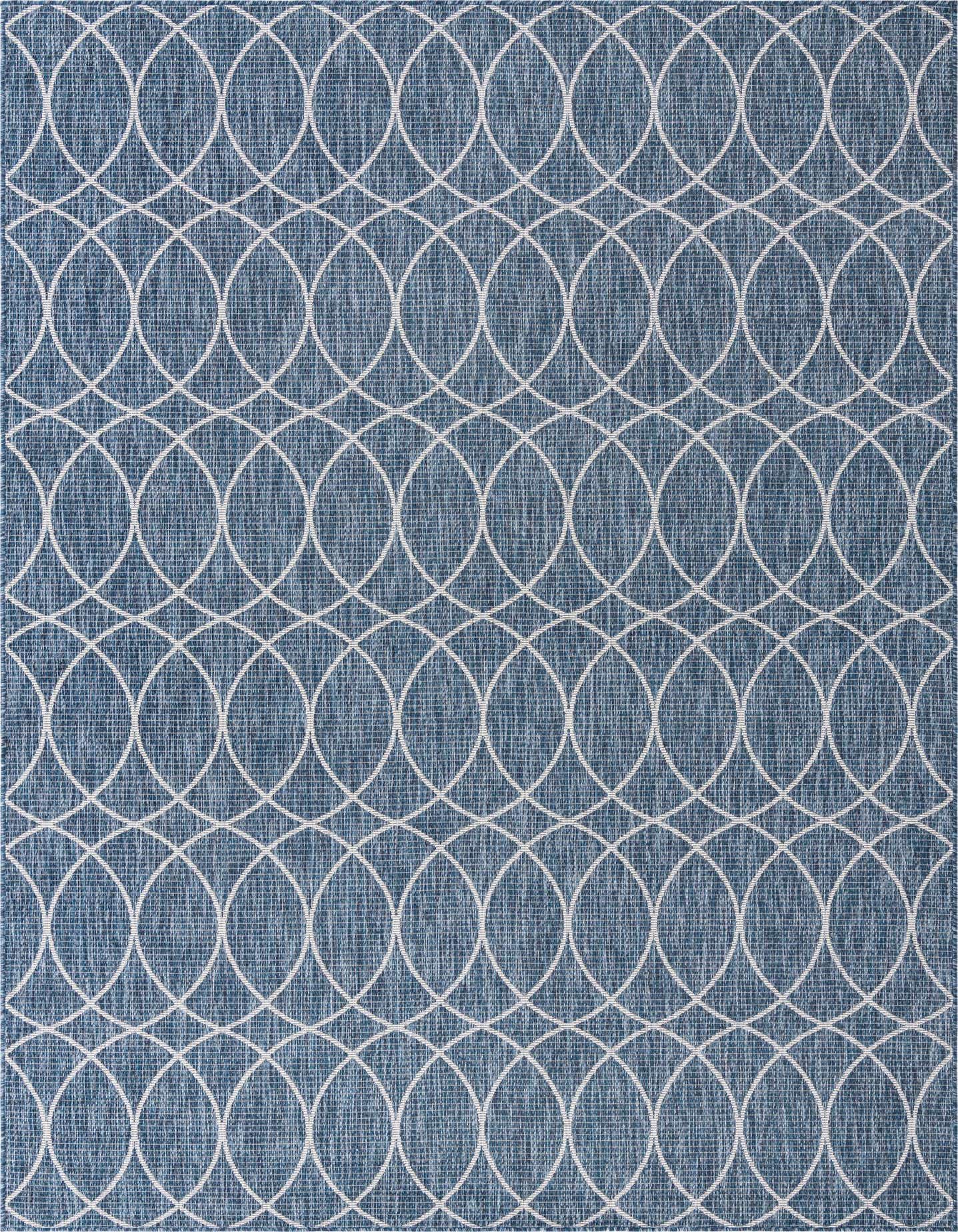 7' 10 x 11' Easy-Clean Lattice Indoor / Outdoor Rug