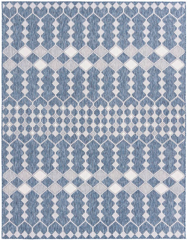 Detail image of 7' 10 x 11' Easy-Clean Lattice Indoor / Outdoor Rug