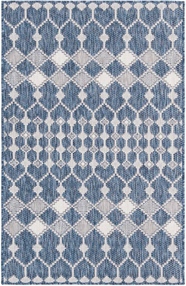 Detail image of 95cm x 160cm Easy-Clean Lattice Indoor / Outdoor Rug